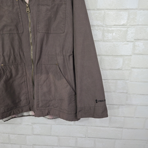 Free Country brown utility jacket - Picture 6 of 16